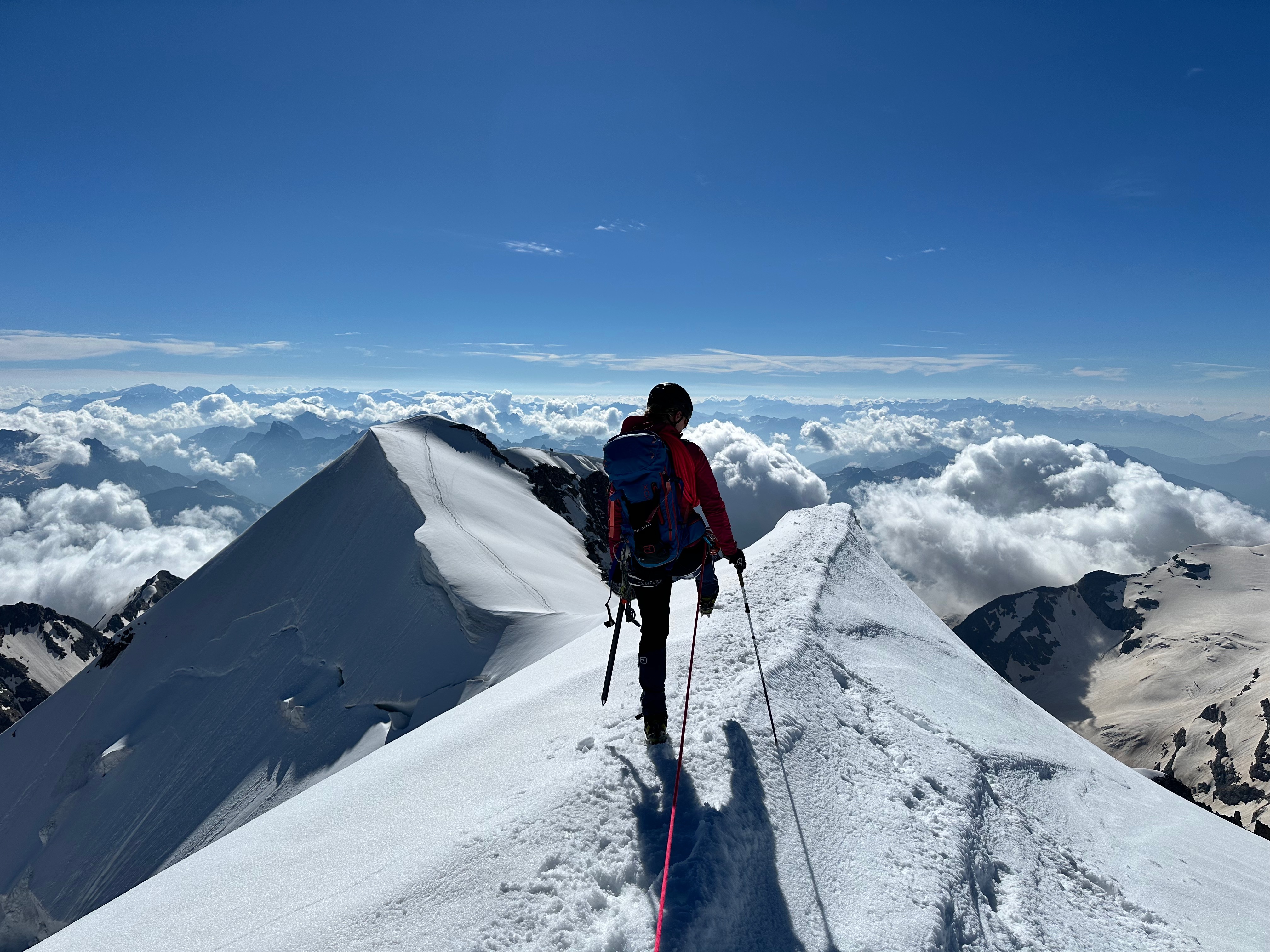 Mental stark beim Bergsteigen
